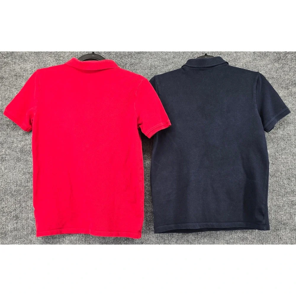 Lot of 5 Boys School Uniform  Polos Sz XL 14-16 Red Navy Blue Old Navy Pique